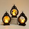 Vintage LED Halloween Candle Lantern Halloween Lantern,Mini Lantern Decorative Lights Vintage Hanging LED Small Candle Lanterns Gifts For Indoor,Outdo