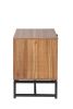 Natural Rattan door nightstand, storage End Table, Accent Bedside Table for Bedroom, Living Room