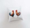 Watercolor Roosters | Gifts | Brid Prints | Bird Decor |Accent Pillow Covers | Throw Pillow Covers | Pillow | Room Decor | Bedroom Decor