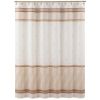 Muwago Luxurious Lattice Print Vintage Classic Shower Curtain Elegant Thick Waterproof Light Brown Marble Pattern Bath Cover