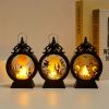 Vintage LED Halloween Candle Lantern Halloween Lantern,Mini Lantern Decorative Lights Vintage Hanging LED Small Candle Lanterns Gifts For Indoor,Outdo