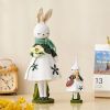 Cute Resin Rabbit Table Ornament Standing Rabbits Bunny Decorations Easter Party Home Garden Wedding Ornament Happy Easter Decor