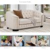 64" Velvet Upholstered Loveseat Sofa; Modern Loveseat Sofa with Thick Removable Seat Cushion; 2-Person Loveseat Sofa Couch for Living Room; Bedroom; o