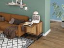 Natural Rattan door nightstand, storage End Table, Accent Bedside Table for Bedroom, Living Room