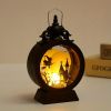 Vintage LED Halloween Candle Lantern Halloween Lantern,Mini Lantern Decorative Lights Vintage Hanging LED Small Candle Lanterns Gifts For Indoor,Outdo