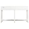 Console Table Sofa Table Easy Assembly with Two Storage Drawers and Bottom Shelf for Living Room, Entryway