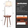 Simple Design Nightstand Lighting With Wireless Side Table Charger