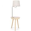 Simple Design Nightstand Lighting With Wireless Side Table Charger