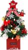 Desktop Christmas Tree;  19.7-inch Artificial Mini Christmas Decoration Tree;  The Perfect Christmas Decoration for Table;  Desk and Counter