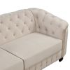 64" Velvet Upholstered Loveseat Sofa; Modern Loveseat Sofa with Thick Removable Seat Cushion; 2-Person Loveseat Sofa Couch for Living Room; Bedroom; o