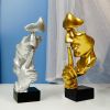 Creative Home Decoration European Resin Crafts Silence Is Gold Abstract Sculpture Decoration Living Room Office Desktop Decoration