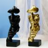 Creative Home Decoration European Resin Crafts Silence Is Gold Abstract Sculpture Decoration Living Room Office Desktop Decoration